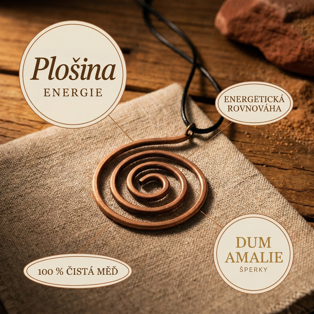 Měděný náhrdelník Plošina