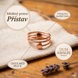 Měděný prsten Přístav